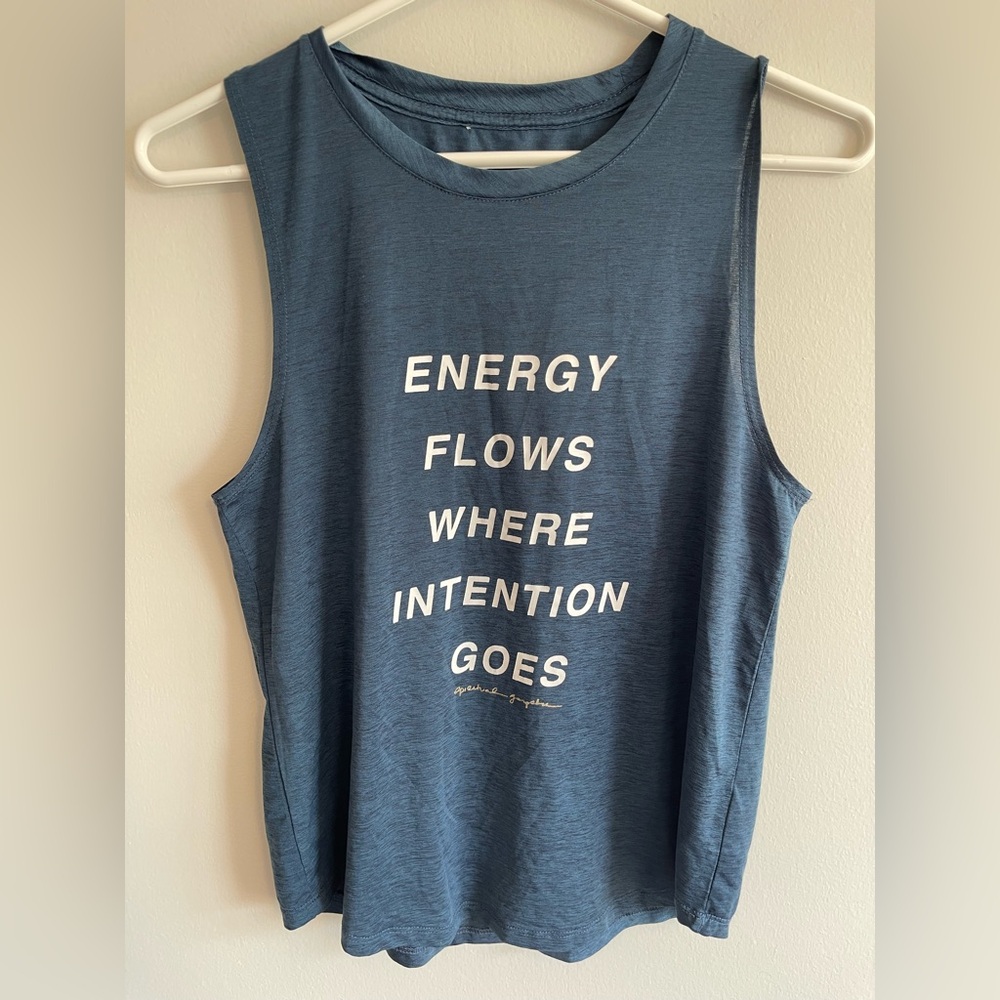 Spiritual Gangster Blue Tank Top